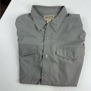 Duluth Trading Co Slate Gray Shirt
